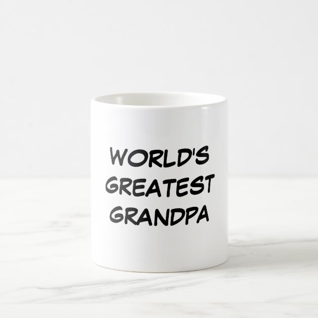 Taza De Café "Taza del abuelo más grande del mundo" (Centro)