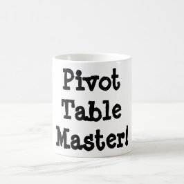 Taza De Café ¡Taza del amo de la tabla del pivote!