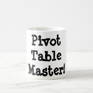 Taza De Café ¡Taza del amo de la tabla del pivote!