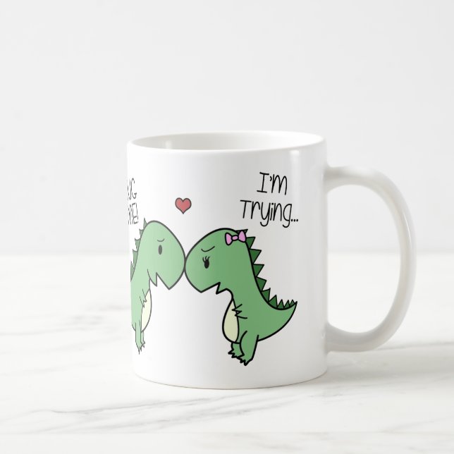 Taza De Café ¡Taza del amor de Dino! (Derecha)