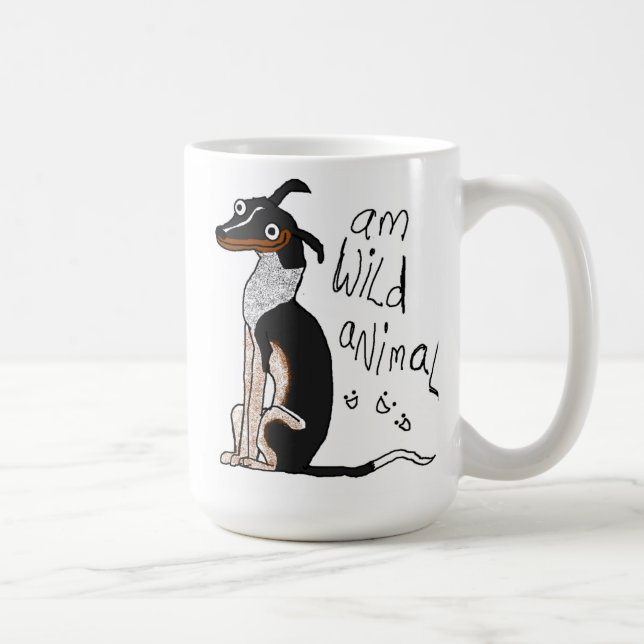 Taza De Café "Taza del animal salvaje de la" (Derecha)
