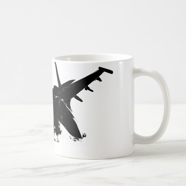 Taza De Café ¡TAZA del avión de combate! (Derecha)