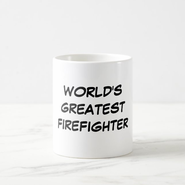 Taza De Café "Taza del bombero más grande del mundo" (Centro)