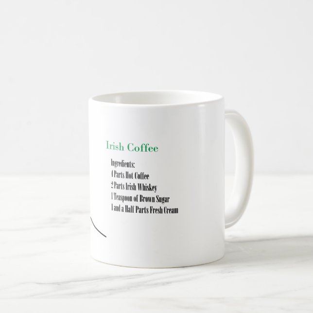 Taza De Café Taza del café irlandés (Anverso derecho)