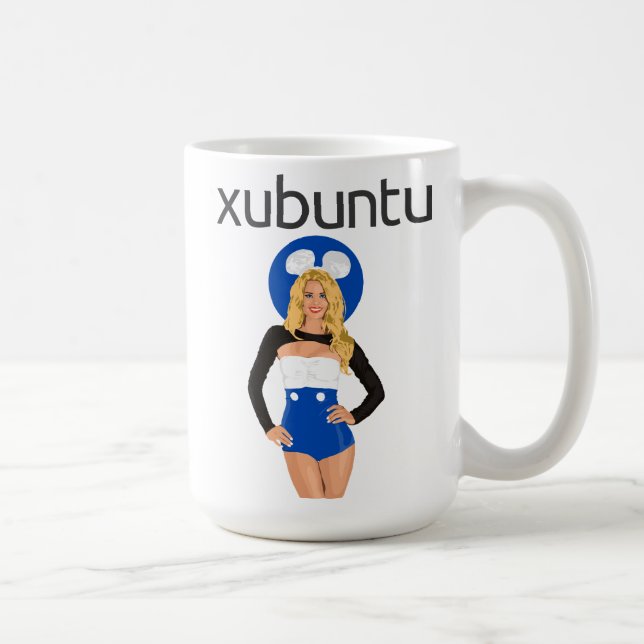 Taza De Café ¡Taza del chica de Xubuntu! (Derecha)