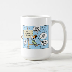 Taza De Café Taza del chiste del café del controlador aéreo