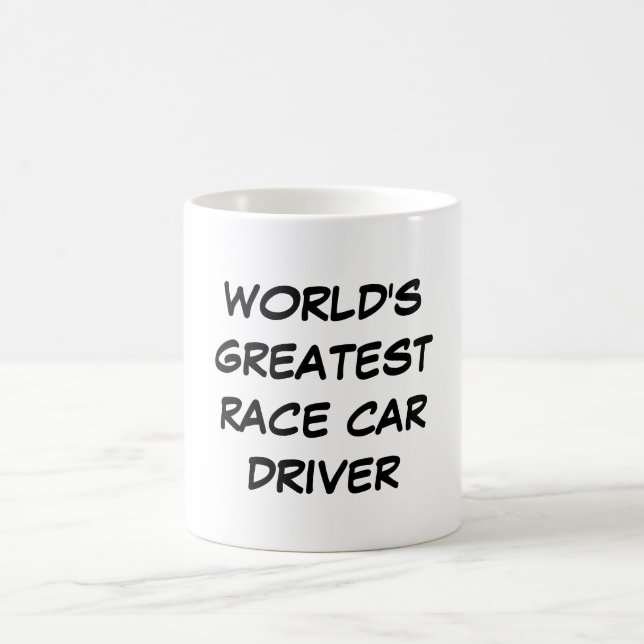 Taza De Café "Taza del conductor del coche de carreras más (Centro)