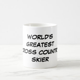 Taza De Café "Taza del esquiador más grande del campo a travé
