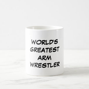 Taza De Café "Taza del luchador del brazo más grande del mundo