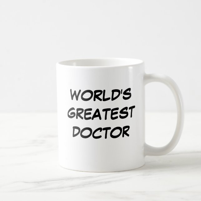 Taza De Café "Taza del médico más grande del mundo" (Derecha)