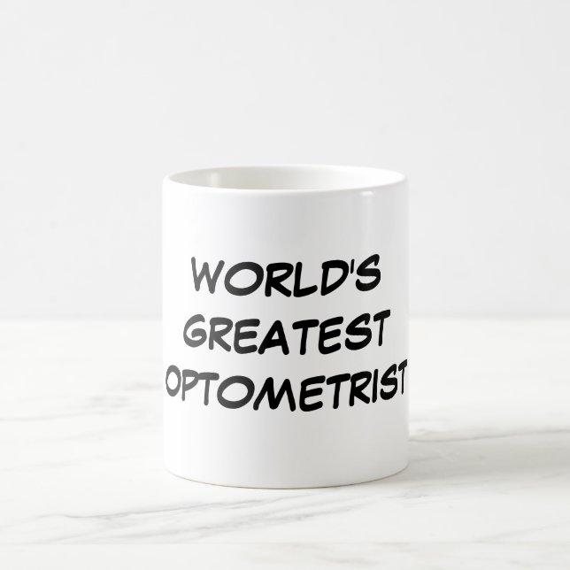Taza De Café "Taza del optometrista más grande del mundo" (Centro)