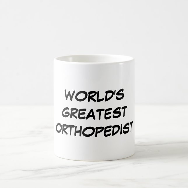 Taza De Café "Taza del ortopedista más grande del mundo" (Centro)