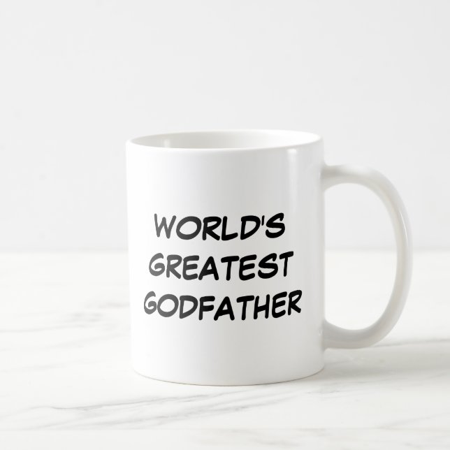 Taza De Café "Taza del padrino más grande del mundo" (Derecha)