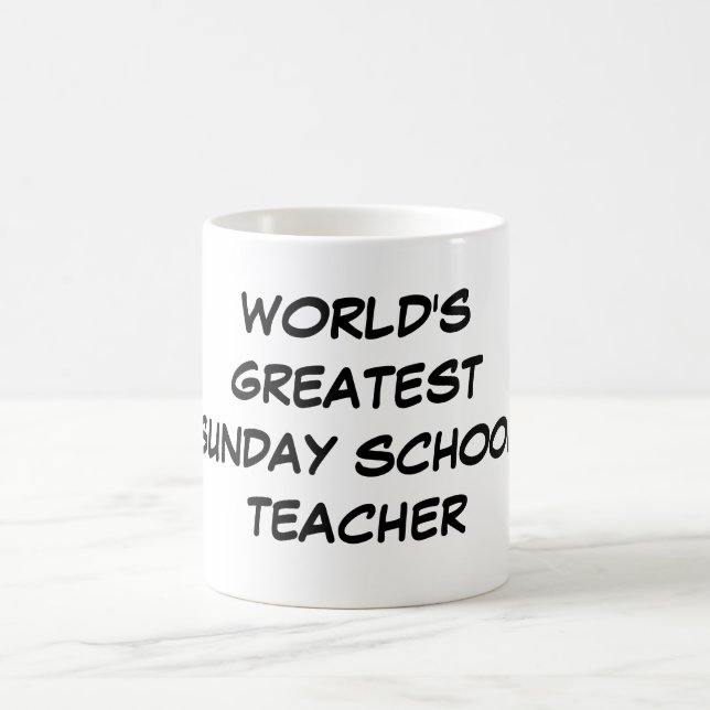 Taza De Café "Taza del profesor de la escuela dominical más (Centro)