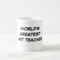 "Taza del profesor del arte más grande del mundo"