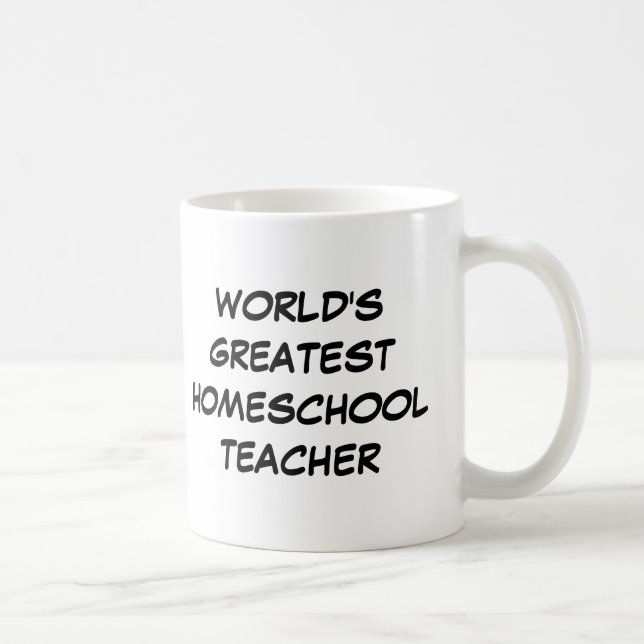 Taza De Café "Taza del profesor más grande de Homeschool del (Derecha)