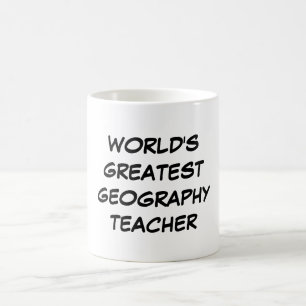 Taza De Café "Taza del profesor más grande de la geografía de