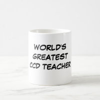 "Taza del profesor más grande del CCD del mundo"