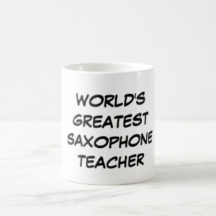 Taza De Café "Taza del profesor más grande del saxofón del