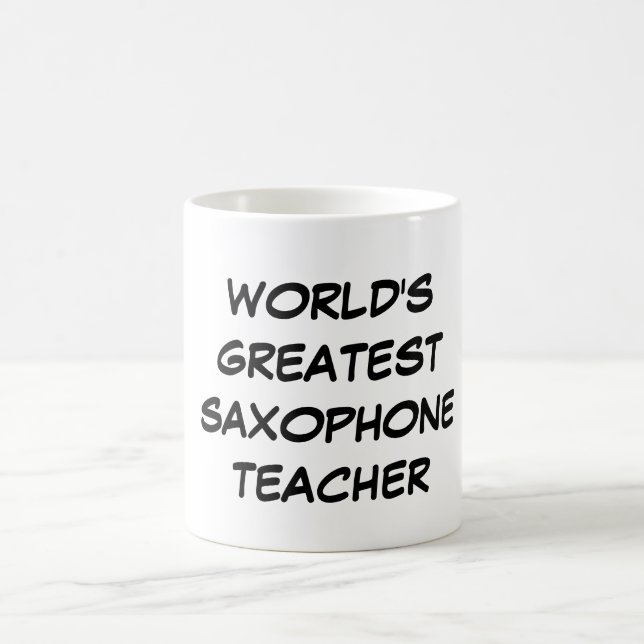Taza De Café "Taza del profesor más grande del saxofón del (Centro)