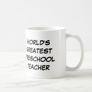 Taza De Café "Taza del profesor preescolar más grande del