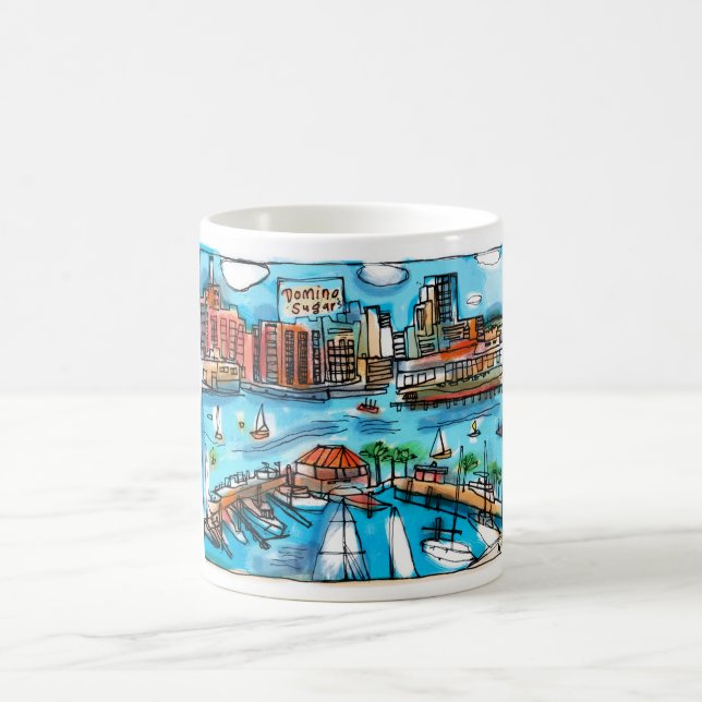 Taza De Café ¡Taza del puerto de Baltimore! (Centro)
