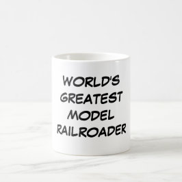 Taza De Café "Taza del Railroader modelo más grande del mundo"