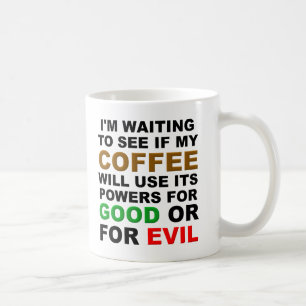 Taza De Café Taza Divertida Decidiendo Café