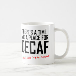 Taza De Café Taza divertida del enemigo del café del Decaf