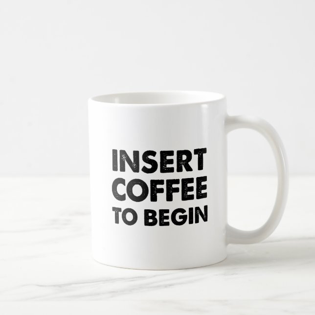Taza De Café Taza Divertida Insertar Café (Derecha)