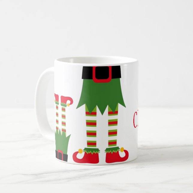 Taza De Café Taza-Duende del navidad (Anverso izquierdo)