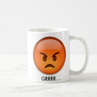 Taza De Café ¡Taza enojada y feliz de la emoji!