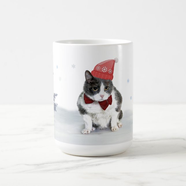 Taza De Café Taza: Felix, el gatito, en enero (Centro)