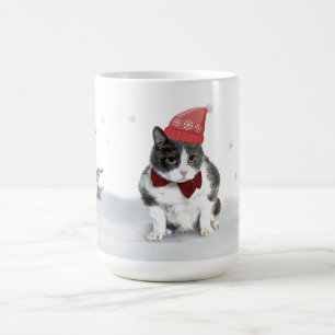 Taza De Café Taza: Felix, el gatito, en enero