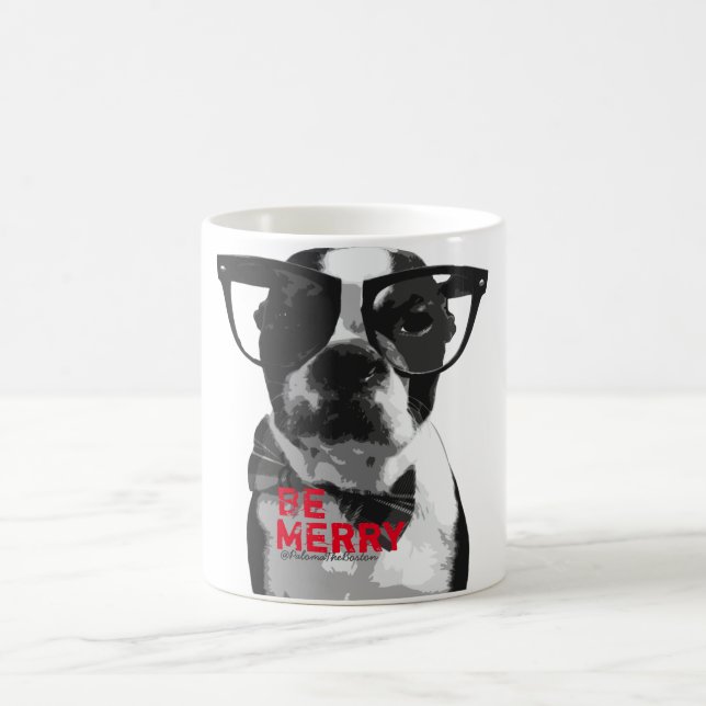 Taza De Café ¡Taza festiva de Boston Terrier del (Centro)