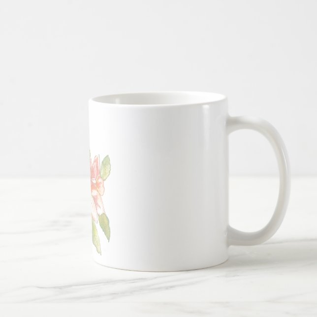 Taza De Café Taza, flor, acuarela (Derecha)