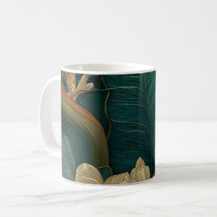 Taza De Café Taza floral botánica vintage   Café boho naturalez