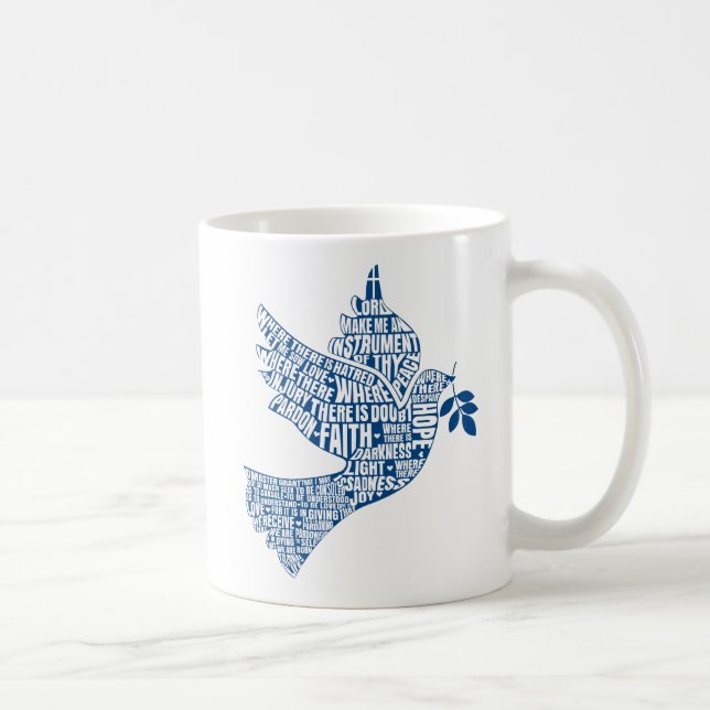 Taza De Café Taza: Instrumentos de la paz (St Francis) (Derecha)