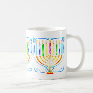 Taza De Café Taza:  Jánuca Menorah - Chanukah Menorah