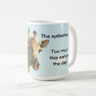 Taza De Café Taza, jirafa, Café "Estoy lista para mi primer pla