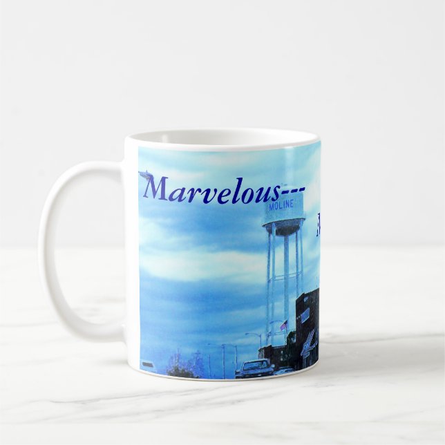 Taza De Café Taza: Maravilloso--- ¡Moline, Kansas! (Izquierda)