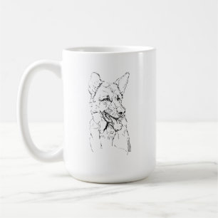 Taza De Café Taza Pastor Alemán, Café para Mamá Perro Personali