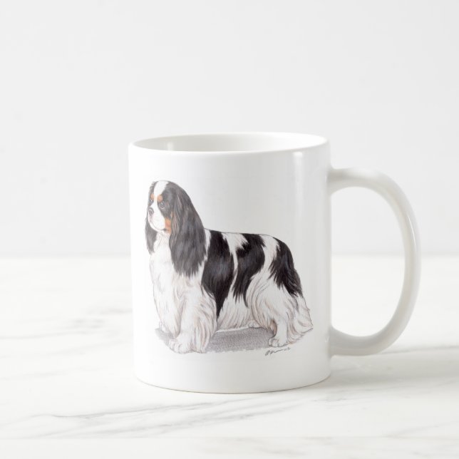 Taza De Café Taza: Perro de aguas de rey Charles arrogante (Derecha)