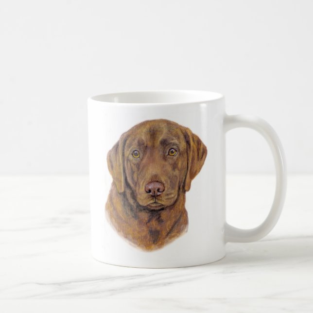 Taza De Café Taza:  Perro perdiguero de bahía de Chesapeake (Derecha)
