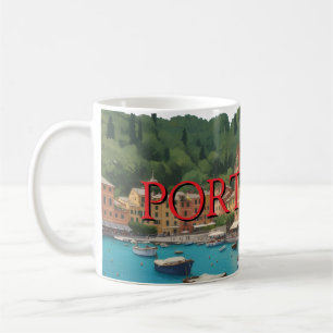 Taza De Café Taza Portofino Riviera Italiana Café al borde del
