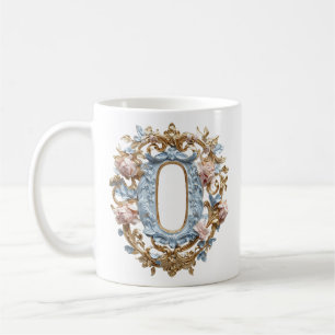 Taza De Café Taza Rococó Inicial 'O' para una Princesa del Café