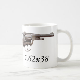 Taza De Café ¡Taza soviética del ruso ww2 del revólver m1895