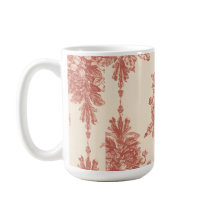 Taza, Tapiz Romántico en Rojo