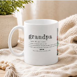 Taza De Café Taza Te Quiero Abuelo Dos Fotos Café Manuscrito