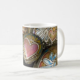 Taza De Café ¡Tazas con la roca del corazón! Por Julia Ana